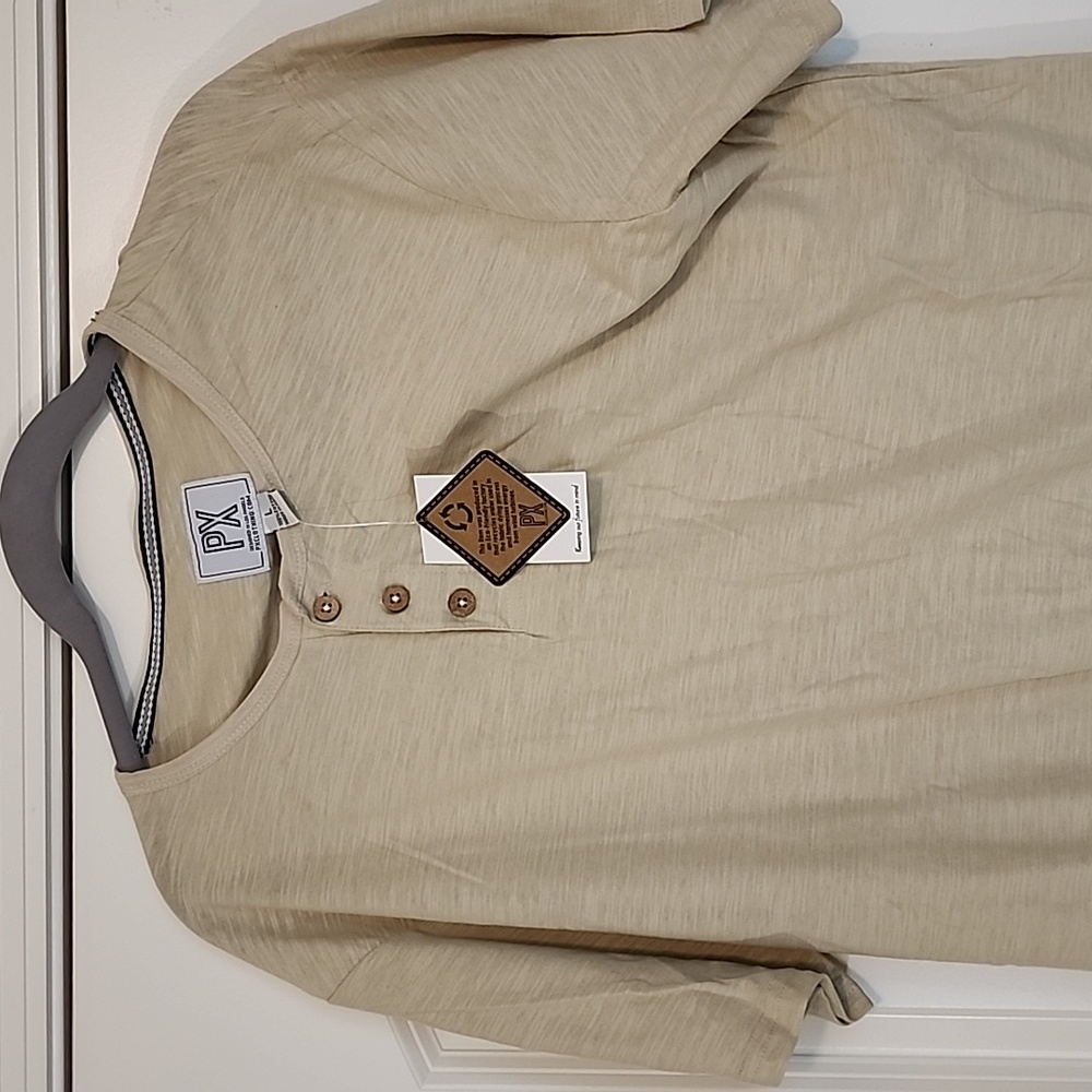 PX Three Button Short Sleeve Henley